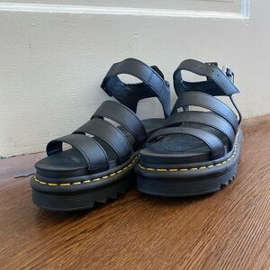 Doc Marten’s vegan leather sandals - worn once!
